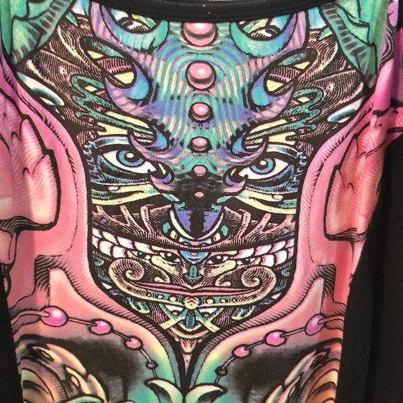 UV Reactive Space Tribe Sublime Strap Dress - Alpha Centauri - Picture 6 of 9